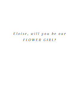 Minimalist Sophisticated Proposal Card, Bridesmaid, Flower Girl, Maid of Honour. Envelope Included - 300gsm textured white card