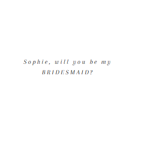 Minimalist Sophisticated Proposal Card, Bridesmaid, Flower Girl, Maid of Honour. Envelope Included - 300gsm textured white card